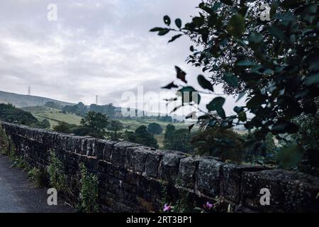 Photos were taken in and around Oldham, Greater Manchester. Village and farm life. Includes Delph, Dobcross, and Scouthead. Stock Photo