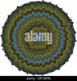 Concentric circle elements. Element for graphic web design, Template for print, textile, wrapping, decoration, mandala art color design Stock Vector