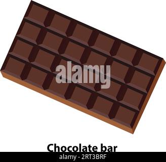 chocolate bar. Chocolate. Pieces. vector illustration Stock Vector