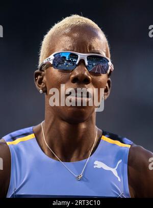 Candice McLeod of Jamaica competing in the women’s 400m at the Allianz Memorial Van Damme at the King Baudouin Stadium, Brussels on the 9th September Stock Photo