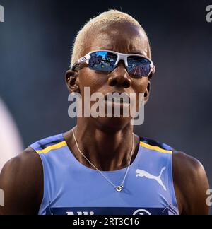 Candice McLeod of Jamaica competing in the women’s 400m at the Allianz Memorial Van Damme at the King Baudouin Stadium, Brussels on the 9th September Stock Photo