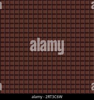 Chocolate. wall pattern background. vector illustration. Dark chocolate brown pattern Stock Vector