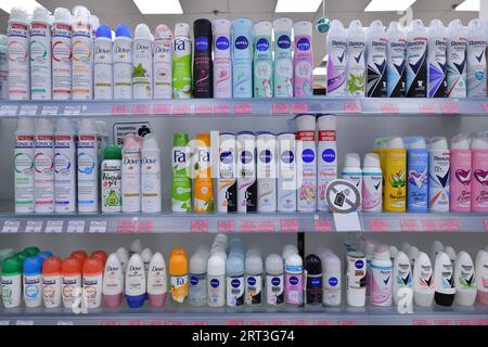 RIO DE JANEIRO, BRAZIL - DECEMBER 27, 2019: Rexona Deodorant Bottles on the  Brazilian Supermarket Shelf. it is a Brand of Hygiene Editorial Stock Image  - Image of cosmetic, freshness: 167905579