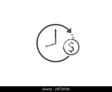 Overtime, money, working icon. Vector illustration. Stock Vector