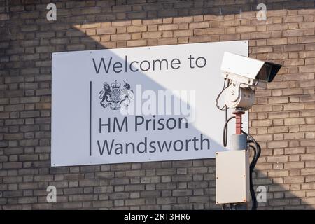 A general view of HMP Wandsworth Prison. Terror suspect Daniel Abed Khalife has been on the run.   Image shot on 7th September 2023.  © Belinda Jiao Stock Photo