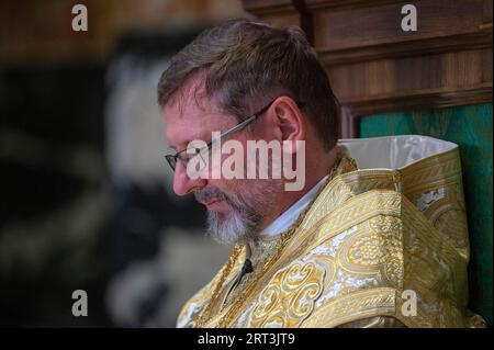 Vatican, Vatican. 10th Sep, 2023. Italy, Rome, Vatican, 2023/9/10.His Beatitude Sviatoslav Shevchuk, Major Archbishop of Kyiv-Halyć celebrates Mass on the occasion of the Synod of the Ukrainian Greek Catholic Church in St Peter's Basilica at the Vaticann. Photograph by ALESSIA GIULIANI /Catholic Press Photo Credit: Independent Photo Agency/Alamy Live News Stock Photo