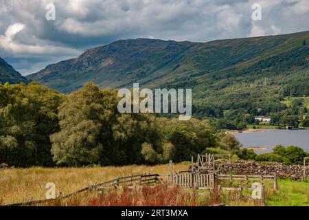 Gorgeous Loch Earn on a cloudy summer day, Lochearnhead, Perthshire, Scotland Stock Photo