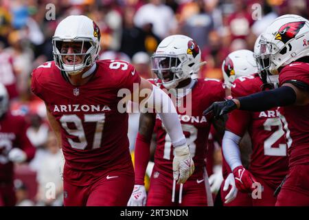 Arizona Cardinals linebacker Cameron Thomas showcases the NFL football  teams' new uniforms for the 2023 season, Thursday, April 20, 2023, in  Phoenix. (AP Photo/Matt York Stock Photo - Alamy