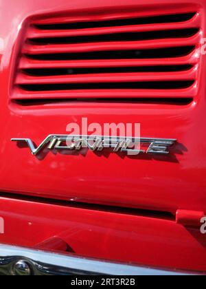Close up of a Vignale Gamine, Fiat 500 based roadster Stock Photo