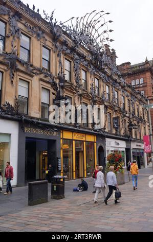Glasgow, Scotland (UK): entrance of Princes Square shopping centre in Buchanan Street