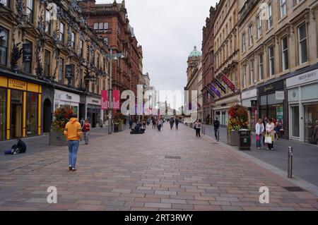 Glasgow, Scotland (UK): a view of central Buchanan Street, towards St Enoch Square Stock Photo