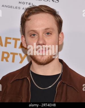 January 14, 2023, Beverly Hills, California, USA: Joe Cole arrives for the BAFTA Tea Party held at the Four Seasons Hotel & Resort. (Credit Image: © Lisa O'Connor/ZUMA Press Wire) EDITORIAL USAGE ONLY! Not for Commercial USAGE! Stock Photo