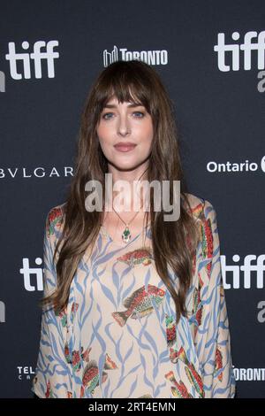 Toronto, Canada. 10th Sep, 2023. Dakota Johnson attends the 'Daddio' premiere at the TIFF Bell Lightbox in Toronto. Credit: SOPA Images Limited/Alamy Live News Stock Photo