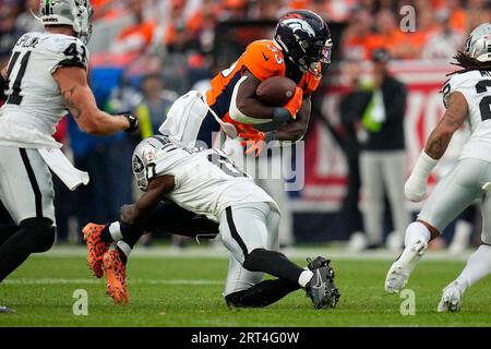 Las Vegas Raiders cornerback Jakorian Bennett #29 plays during a