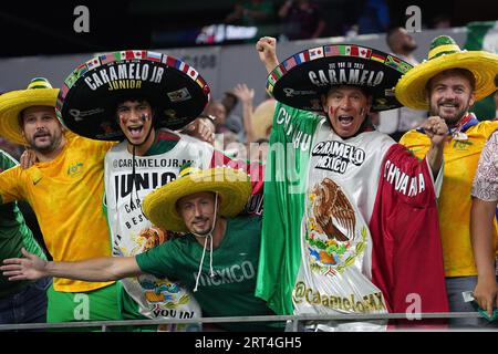 Arlington, Texas, United States: The international soccer game between Mexico and Australia played at AT&T Stadium on Saturday September 9, 2023 had an attendance of 52,787. (Credit Image: © Javier Vicencio/eyepix via ZUMA Press Wire) EDITORIAL USAGE ONLY! Not for Commercial USAGE! Stock Photo