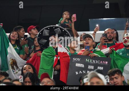 Arlington, Texas, United States: The attendance for the international soccer game between Mexico and Australia played at AT&T Stadium on Saturday September 9, 2023 was 52,787. (Credit Image: © Javier Vicencio/eyepix via ZUMA Press Wire) EDITORIAL USAGE ONLY! Not for Commercial USAGE! Stock Photo