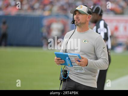 Chicago, United States. 10th Sep, 2023. Green Bay Packers head coach Matt LaFleur during a game against the Chicago Bears at Soldier Field in Chicago on Sunday, September 10, 2023. Photo by Mark Black/UPI Credit: UPI/Alamy Live News Stock Photo