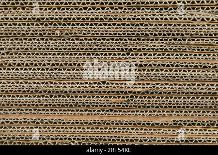corrugated cardboard. abstract background Stock Photo