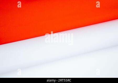 red dan white paper background Stock Photo