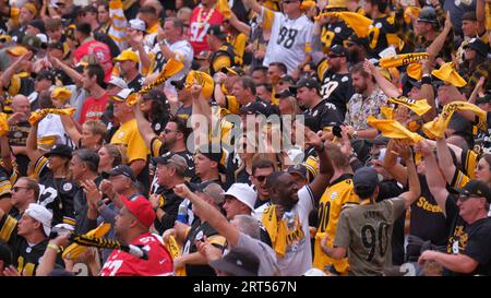 San Francisco 49ers linebacker Fred Warner (54) celebrates after a play  during an NFL football game, Sunday, Sept. 10, 2023, in Pittsburgh. (AP  Photo/Matt Durisko Stock Photo - Alamy