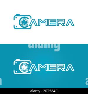 letter c with camera logo design vector illustration template Stock Vector