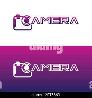 letter c with camera logo design vector illustration template Stock Vector