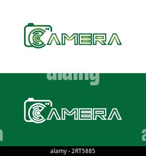 letter c with camera logo design vector illustration template Stock Vector