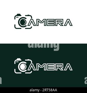 letter c with camera logo design vector illustration template Stock Vector