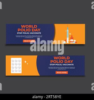 world polio day Stock Vector