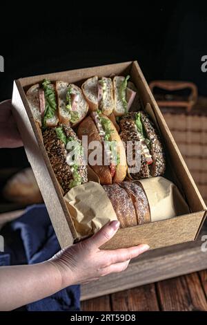 Vintage bread photo, original raw wheat bread, hi res photo Stock Photo