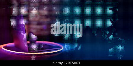 World source code. Abstract IT technology background. Software source Stock Photo