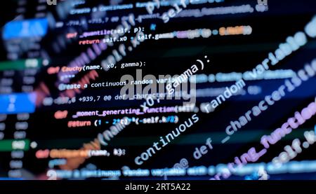 Developer working on web sites codes in office. Stock Photo
