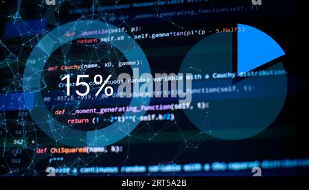 Developer working on web sites codes in office. Stock Photo