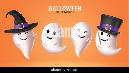 halloween ghost floating character icon 4161049 Vector Art at Vecteezy