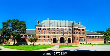 Austin Hall, Harvard Law School at Harvard University in Cambridge - Massachusetts, United States Stock Photo