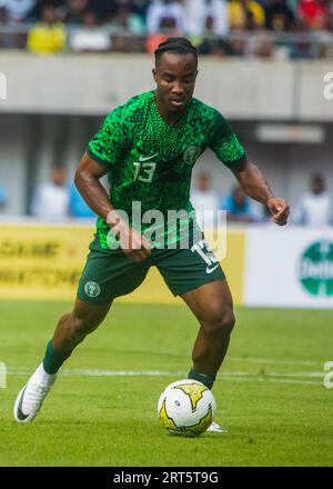 UYO, NIGERIA - SEPTEMBER 10: Bruno Onyemaechi of Nigeria during the ...