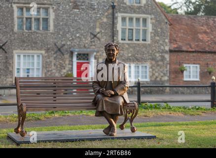 Agatha Christie Statue Stock Photo