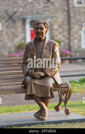 Agatha Christie Statue Stock Photo