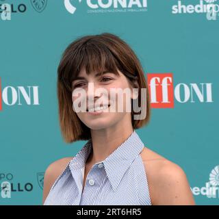 GIFFONI VALLE PIANA,ITALY - July 26,2023 : Maria Chiara Giannetta at Giffoni Film Festival 2023 - on July 26, 2023 in Giffoni Valle Piana, Italy. Stock Photo