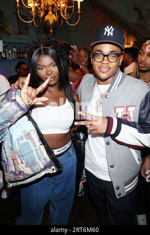 NEW YORK, NY- SEPTEMBER 10: Coi Leray and Tommy Hilfiger at at the Tommy  Hilfiger Brunch with A Twist during NYFW 2023 on September 10, 2023 in New  York City. Credit: MediaPunch