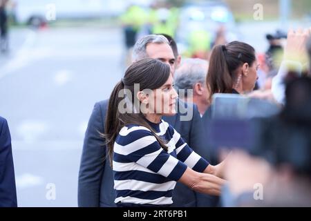 Sigueiro/Orosos. Spain. 20230911, Queen Letizia of Spain attends the Opening  of the School Year 2023/