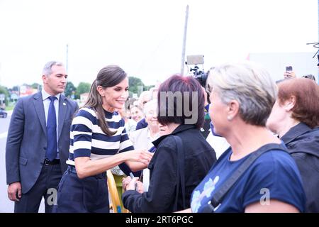 Sigueiro/Orosos. Spain. 20230911, Queen Letizia of Spain attends the Opening  of the School Year 2023/