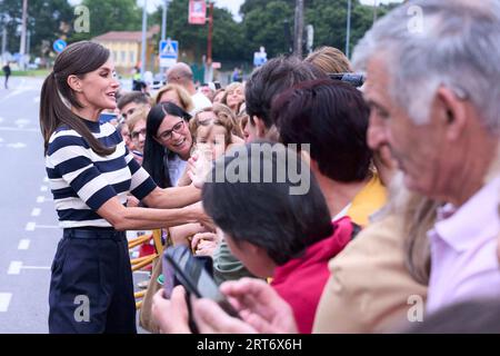 Queen Letizia of Spain attends the Opening of the School Year 2023/2024 at  CEIP do Camino Ingles on September 11, 2023 in Sigueiro/Orosos, Spain  Credit: agefotostock /Alamy Live News Stock Photo - Alamy