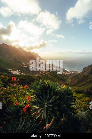 Vertical Shot Of A Natural Landscape Of Hills Under A Beautiful Sunset 