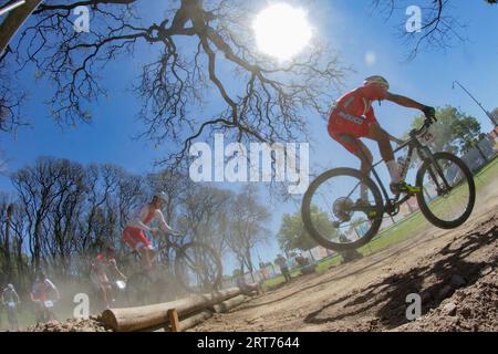 Buenos Aires, Argentina, 16th October 2018, Race of BMX at Youth World Olympic Games in Buenos Aires (Photo: Néstor J. Beremblum) Stock Photo