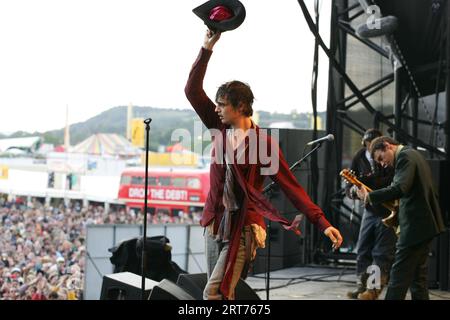 Babyshambles performing at Glastonbury Festival 2007 Stock Photo