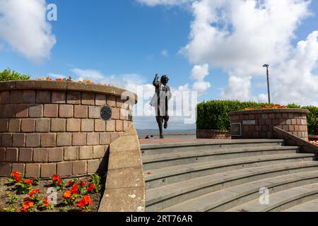 Eric Morcambe memorial statue, Morcambe Lancashire Stock Photo