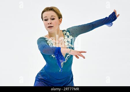 Ekaterina KURAKOVA (POL), during Women Free Skating, at the Lombardia Trophy 2023 Memorial Anna Grandolfi, at IceLab, on September 9, 2023 in Bergamo, Italy. Credit: Raniero Corbelletti/AFLO/Alamy Live News Stock Photo