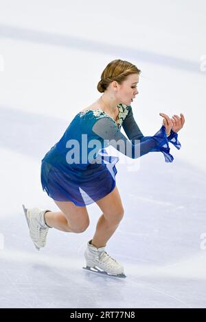 Ekaterina KURAKOVA (POL), during Women Free Skating, at the Lombardia Trophy 2023 Memorial Anna Grandolfi, at IceLab, on September 9, 2023 in Bergamo, Italy. Credit: Raniero Corbelletti/AFLO/Alamy Live News Stock Photo