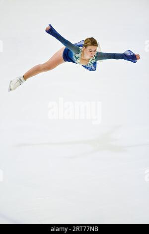 Ekaterina KURAKOVA (POL), during Women Free Skating, at the Lombardia Trophy 2023 Memorial Anna Grandolfi, at IceLab, on September 9, 2023 in Bergamo, Italy. Credit: Raniero Corbelletti/AFLO/Alamy Live News Stock Photo